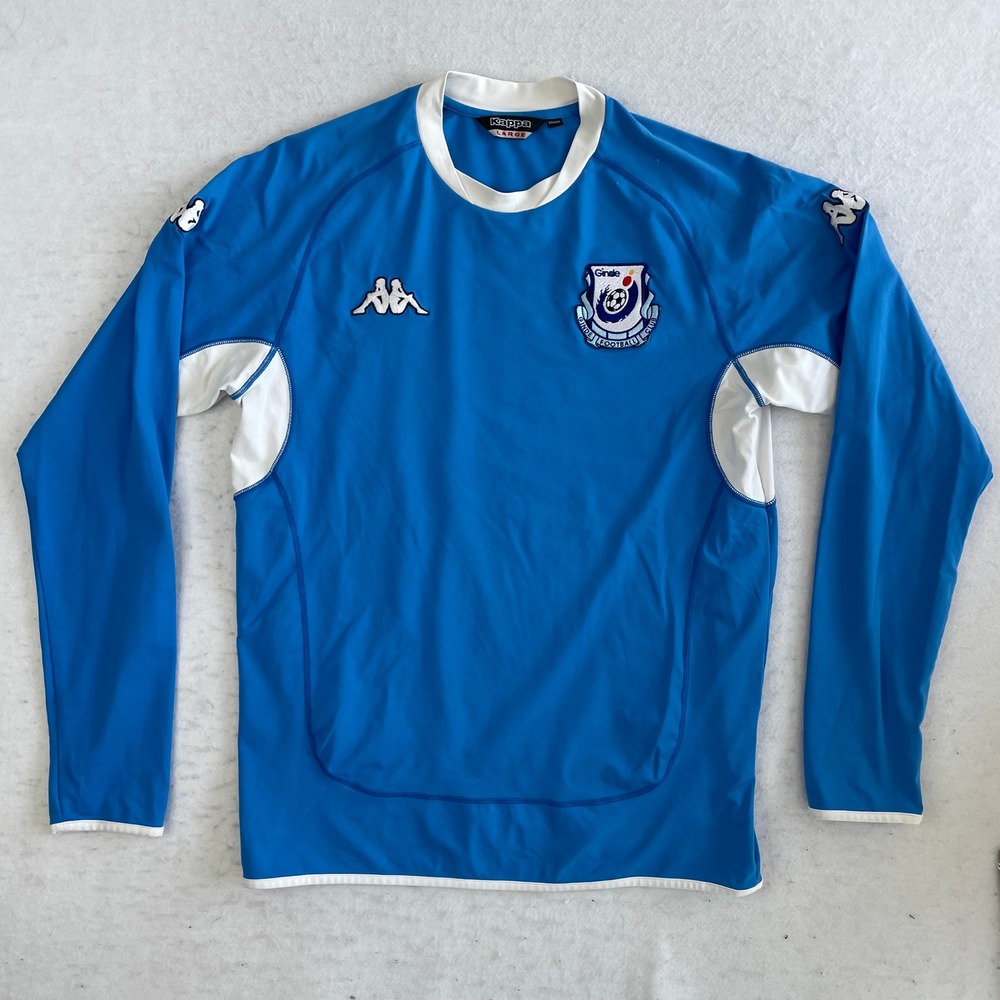 Kappa Ginde Football Club Soccer Jersey Mens Large Blue Long Sleeve Athletic Top